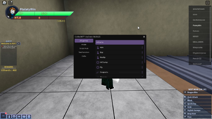 A Universal Time — Free Roblox cheats download (Auto Skills, Auto Farm)