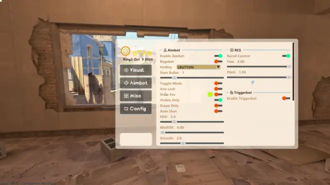 AimStar | TKazer — External CS2 cheat (Aimbot, WH, Triggerbot) Screenshot 3