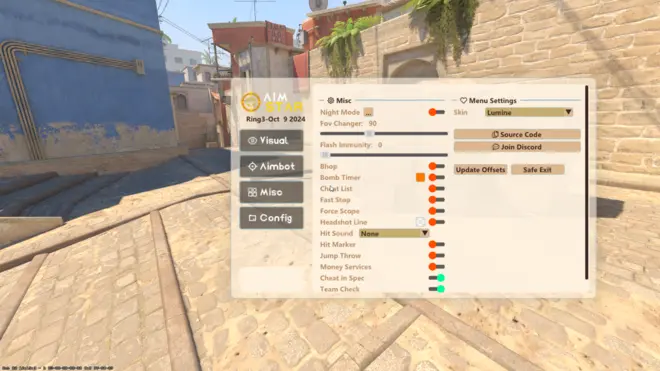 AimStar | TKazer — External CS2 cheat (Aimbot, WH, Triggerbot)
