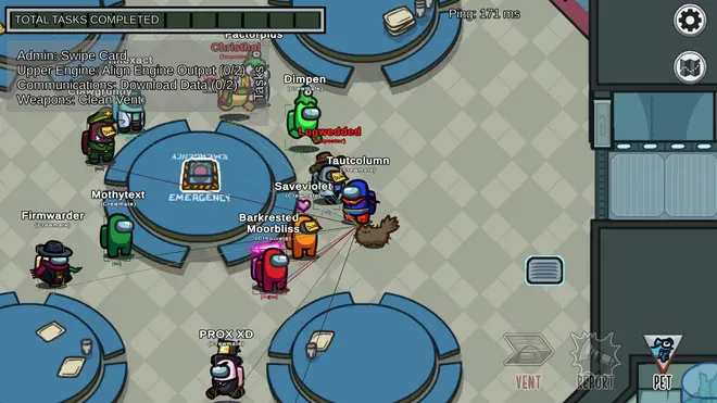 AmongUsMenu | Free HvH Cheat for Among Us (Radarhack, wallhack, unlock vents, freecam) Screenshot 4