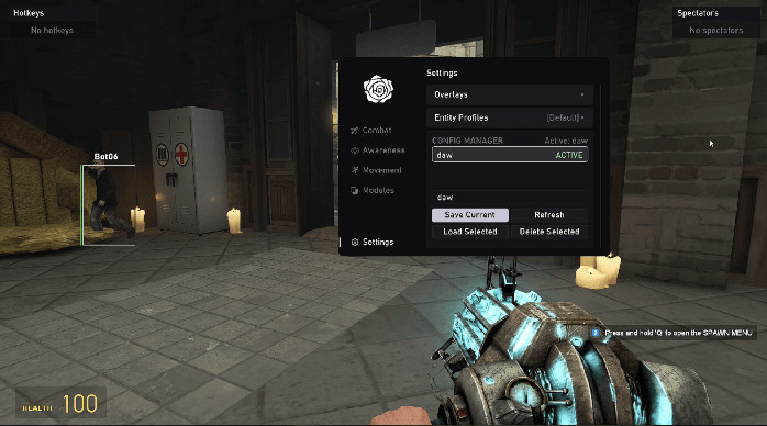 Aqueline | FREE External x64 Garry's Mod Cheat Download Screenshot 3