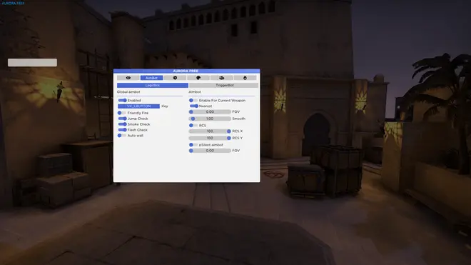AuroraFree — Free Legit CS:GO Cheat: Aimbot, Skinchanger & Chams