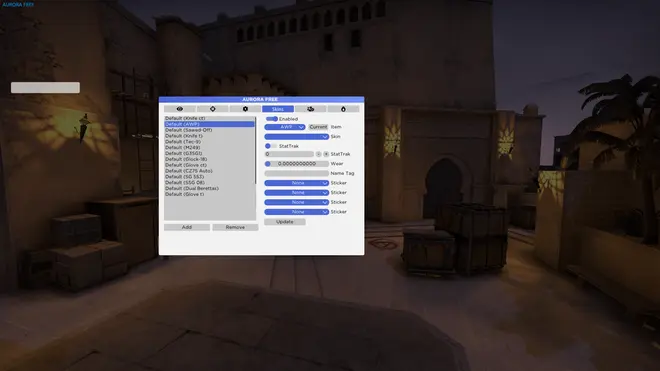 AuroraFree — Free Legit CS:GO Cheat: Aimbot, Skinchanger & Chams Screenshot 3