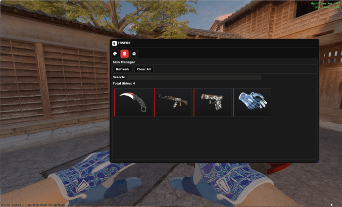 BERSERK Changer — Free CS2 Skinchanger Download: Knives, Gloves, Agents & Weapons Screenshot 1