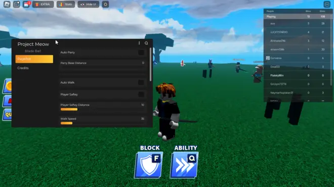 Blade Ball Hacks for Roblox | Auto Parry, Auto Farm, God Spam Screenshot 3