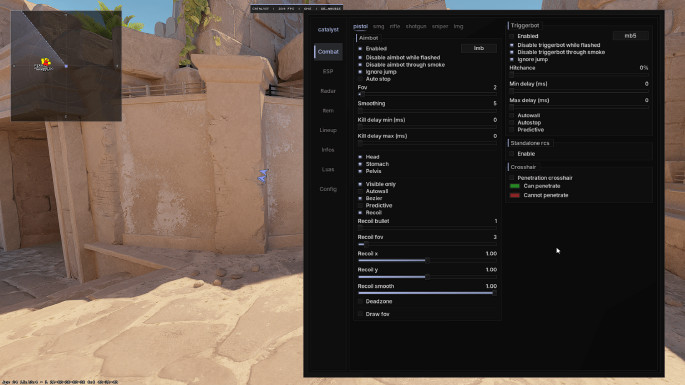 Catalyst Ext. — Бесплатный External чит на КС 2 скачать Screenshot 2