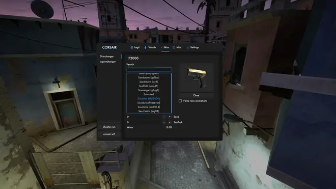 Corsair is a popular legit cheat for CS:GO that originated from the Cheater.fun forum, well-known for its reliable features and active community support.
