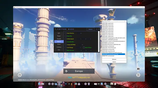 CottonBuds — Free CheatEngine Hack for Genshin Impact Screenshot 3