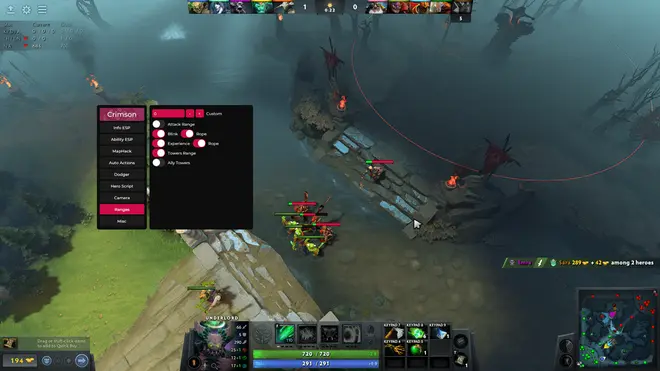 Crimson — Dota2 Maphack, ESP & TrueSight Screenshot 1