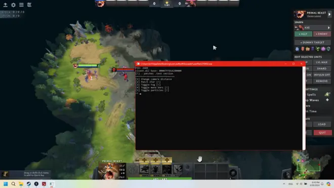 D2Patcher | External Dota 2 Cheat (Camera, Manabars, ESP)