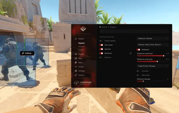 Enigma V2 — Free HVH cheat for CS 2 (Rage, Spinbot)