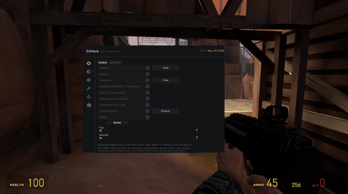EOHack | Интернал чит на GMOD (Бывший Cranium) Screenshot 1