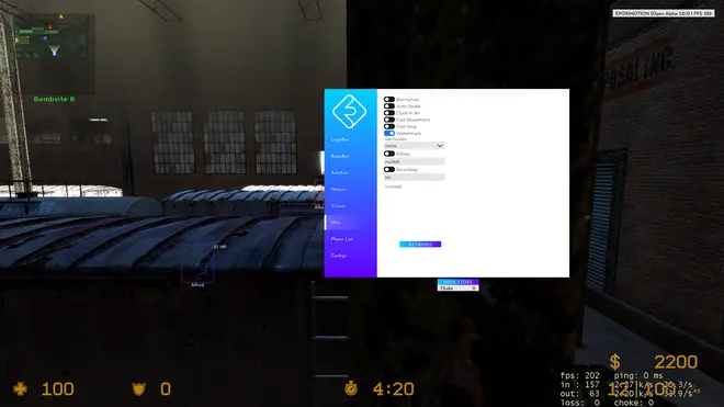 Epoximotion — CS:Source cheat | Ragebot, Legitbot, AntiAim, Visuals Screenshot 5
