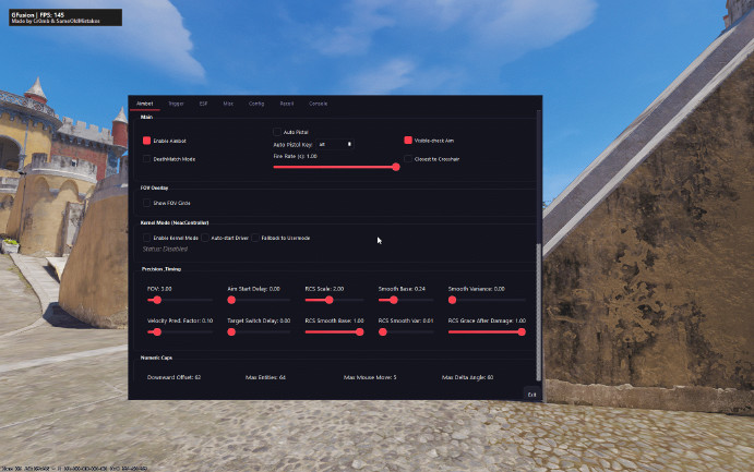 GFusion | Legit External Cheat for CS2 (WH, AIM, CFG)