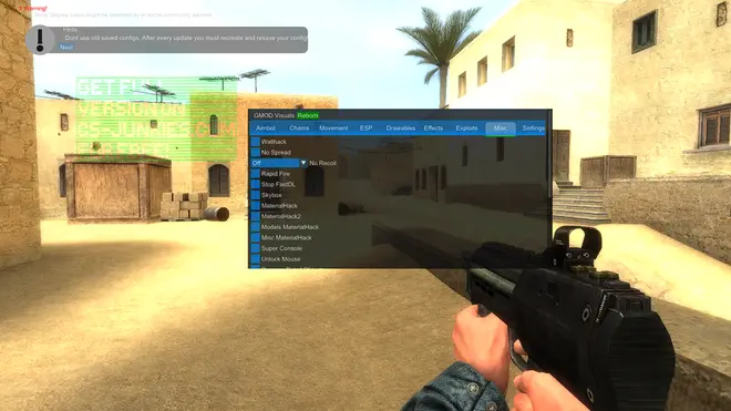 Visuals Reborn: Aimbot, ESP, Chams for GMod