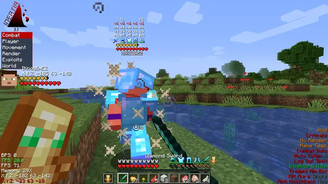 Ineria — Free Minecraft Combat & Movement Client Screenshot 2