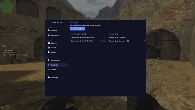 Interium: HvH Cheat for CS 1.6 (Crack)