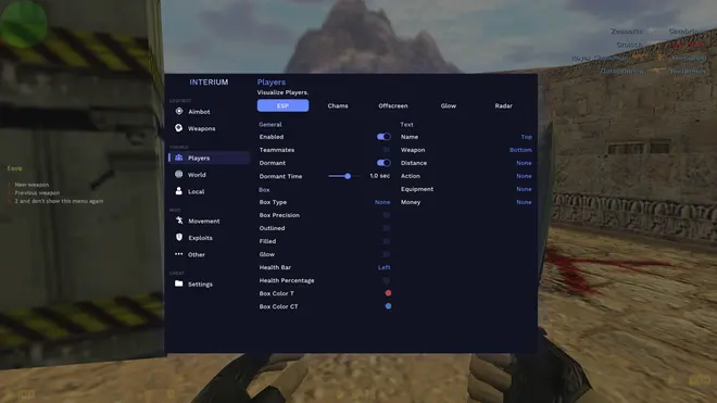 Interium: HvH Cheat for CS 1.6 (Crack)