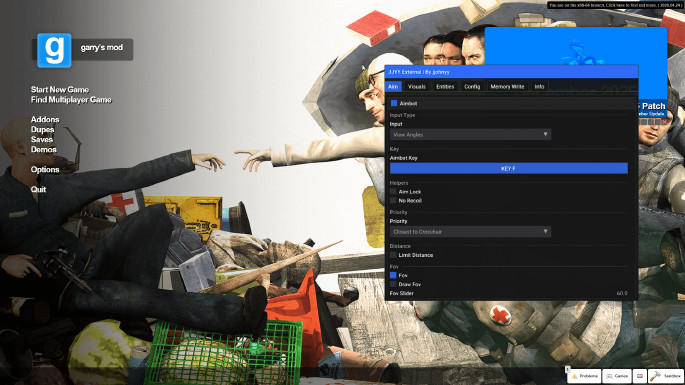 JJYY | Free External cheat for GMOD Screenshot 2