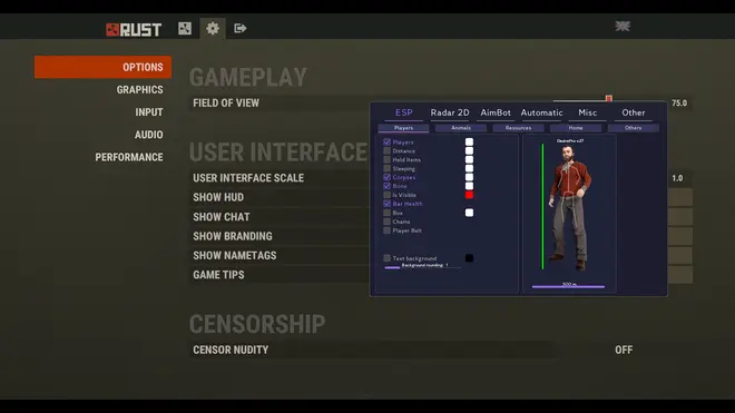 LastDesirePro: Radarhack, ESP, SilentAim for old Rust