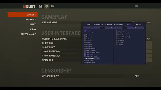LastDesirePro: Radarhack, ESP, SilentAim for old Rust