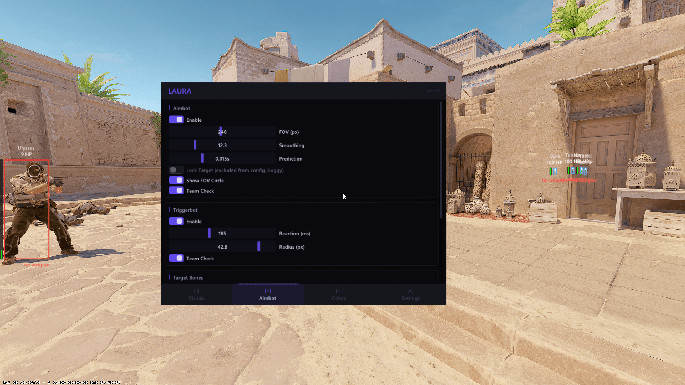 Laura External | Free CS2 Cheat with Aimbot and Wallhack Screenshot 2