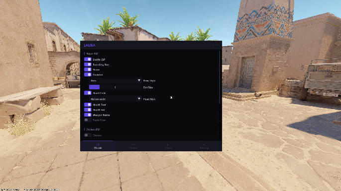 Laura External | Free CS2 Cheat with Aimbot and Wallhack Screenshot 4