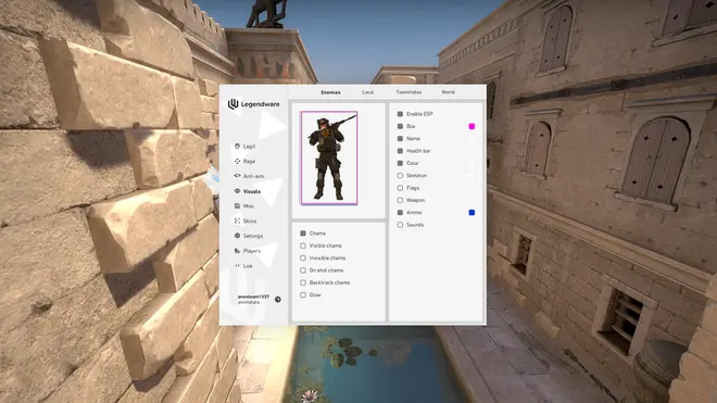 Legendware — Free HvH Cheat for CS:GO (Crack) Screenshot 1
