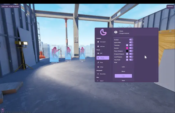 Luna | Free CS2 Wallhack cheat with cool visuals Screenshot 3