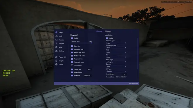 NetSense | BHOP, Triggerbot & WH for CS:GO