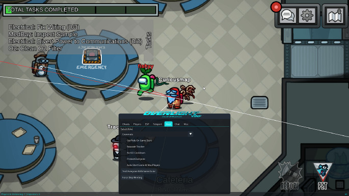 Project OverLight — Free Easy-To-Use Among Us Cheat Screenshot 2