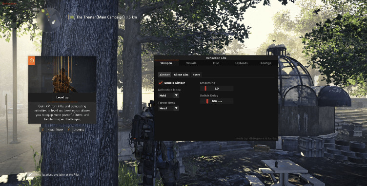 ReflectionLite | free lightweight internal cheat for The Division 2 Screenshot 2