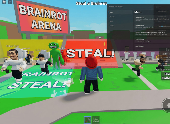 Steal a Brainrot | Roblox Scripts Download Free (Auto Steal, Speed, Teleport)