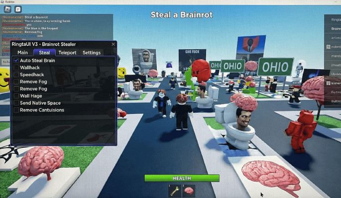 Steal a Brainrot | Roblox Scripts Download Free (Auto Steal, Speed, Teleport) Screenshot 1