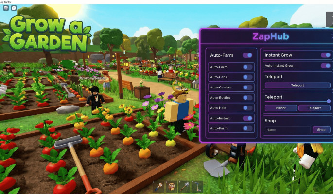 Grow a Garden: Roblox Scripts & Codes Free (Auto Plant, Auto Harvest, Instant Grow) Screenshot 2