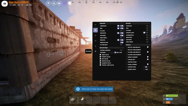 Sikira | Rust Pirate cheat Download (Bullet TP, Manipulator)
