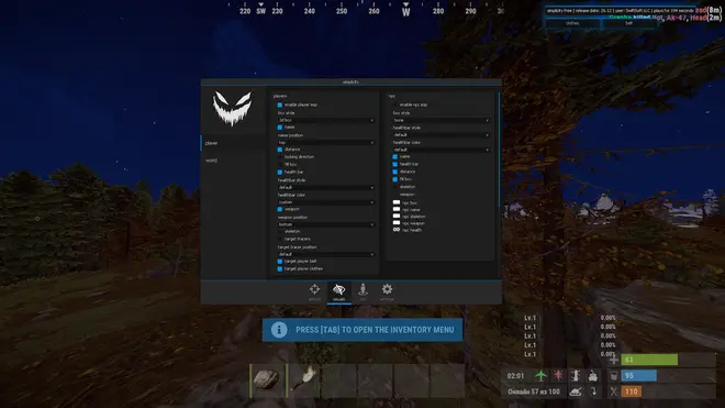 Simplicity | Rust Pirate Hack Free Download + CFG (ESP, Unload, Aimbot)