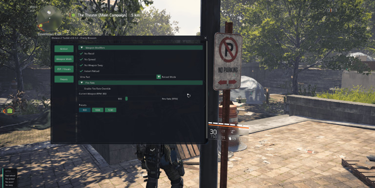 TD2Toolkit — Free Internal The Division 2 Cheat | DirectX 11 & 12 Support Screenshot 3