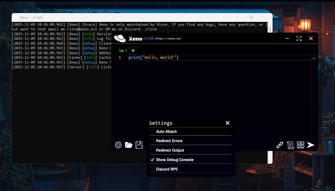 Xeno — Free Roblox Executor & Injector 2025 (NO viruses, NO bans) Screenshot 2