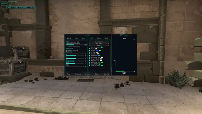 Zenox | CSGO Chams, Ragebot, Wallhack, ESP Screenshot 4