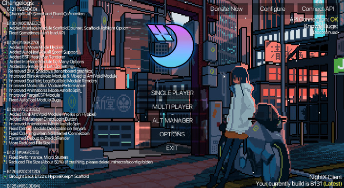 NightX Client — Free Forge Cheat for Minecraft | LiquidBounce+ Based Screenshot 2